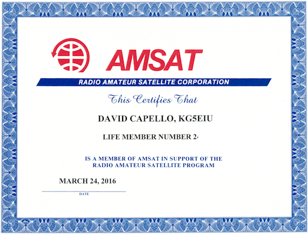 life member AMSAT